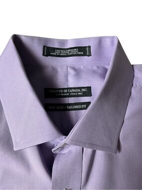 Forsyth of Canada Lavender Tailored-Fit Non-Iron Dress Shirt